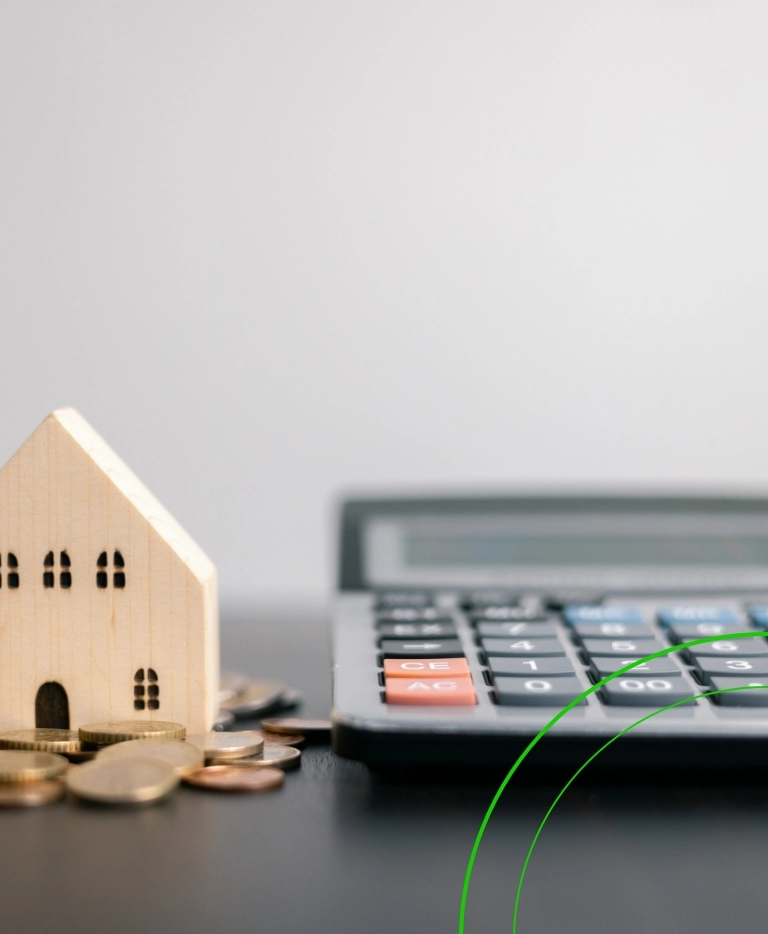 Układy ratalne makieta domu i&nbsp;kalkulator